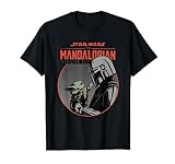 Star Wars The Mandalorian Mando und Grogu Retro T-Shirt