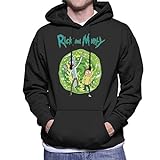 Rick and Morty Walking Through Portal Men's Hooded Sweatshirt