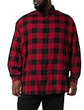 JACK & JONES Herren JJEGINGHAM Twill Shirt L/S NOOS Hemd, Brick Red/Fit:Slim FIT, M