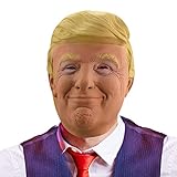 Trump Face Covers für Erwachsene - Trump Kostüm Party Photo Booth Prop - Neuheit Alter Mann Cosplay Maskerade für Halloween Party, Maskerade Lieferungen Generic
