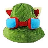 thematys - Videospielheld Mütze TEEMO LOL Karneval Hut - perfekt für Fasching, Karnevalskostüme Damen & Herren - Cosplay Halloween - Kostüm Einheitsgröße