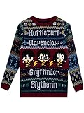 Harry Potter Boys Weihnachts-Pullover Blau 116