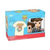 Funko POP! & Tee: Disney - Woody - M - Disney Pixar: Toy Story - T-Shirt - Kleidung Mit Vinyl-Sammelfigur - Geschenkidee - Spielzeug Und Kurzärmeliges Top Für Erwachsene Männer Und Frauen