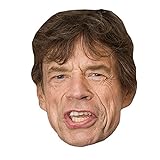 Mick Jagger Maske aus Karton