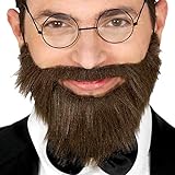 Guirca - Kurzer Bart mit Schnurrbart von amerikanischen Präsidenten, Farbe Dunkelbraun, 11961