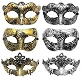 VKI Maskerade Gesichtsmaske Masken Männer Roman Centurion Gladiator Sparticus für Kostümball, Halloween, Party, Maskenball