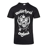Motorhead Herren Band T-Shirt- England, Schwarz, XL