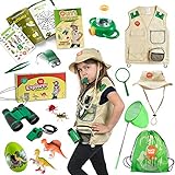 8.Born Toys Entdecker- und Safari-Kostüm mit Weste und Hut - Set für Entdecker zum Verkleiden und für Rollenspiele - Großartig für Park Ranger, Paläontologen oder Zoo-Wärter Kostüm und für Abenteurer