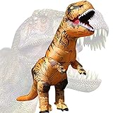 JASHKE Trex Kostüm T rex Kostüme Erwachsene Aufblasbares Kostüm Halloween Kostüm Dinosaurier Kostüm für Erwachsene