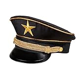 Boland 04292 - Mütze General für Erwachsene, Hut für Karneval oder Mottoparty, Zubehör für Faschingskostüme, Kostüm Accessoire
