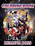 Ḣẹllũvȧ Bǒsš Coloring Book Animated Series For Men Women Girls Kids: Ḣẹllũvȧ Bǒsš Coloring Books | A Cool Coloring Book With Many Illustrations of ... And Relieve Stress with Size 8.5 x 11 inches