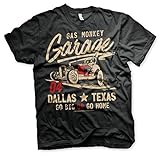 Gas Monkey Garage Go Big Or Go Home T-Shirt- Gr. 3XL, Schwarz