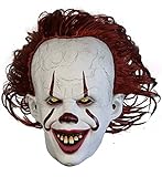 SHIFANQI Horror Overhead Clown Maske, Halloween Kostüm Party Gruselige Gruseldekoration Requisiten (Lächle Clown)