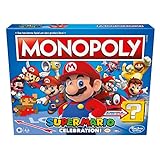 Hasbro Monopoly Super Mario Celebration Brettspiel für Super Mario Fans ab 8 Jahren, mit Soundeffekten aus dem Videospiel