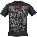 Powerwolf Knights and Wolves Männer T-Shirt schwarz 4XL 100% Baumwolle Band-Merch, Bands