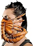 XULONG Halloween Scorpion Maske, Cosmask Facehugger Maske Alien Covenant Claws Insekt Xenomorph Hugger Kostüm Gesicht Worm Latex Maske,Upgrade Model