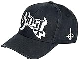 Ghost Logo - Baseball Cap Unisex Cap schwarz 100% Baumwolle Band-Merch, Bands