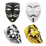 SZWH Halloween Masks/Hacker Mask/Anonymous Mask for Carnival/Halloween, Costume Party Mask