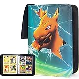 Sammelalbum für Pokemon Karten, 60 Seiten Album für Pokemon Sammelkarten, 480 Karten Kapazität Heft für Karten