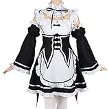 CoolChange Maid Uniform von Ram & Rem | Dienstmädchen Cosplay Kostüm für Re: Zero Fans | Größe: L