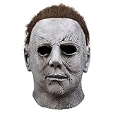 keland Michael Myers Maske Latex Horror Cosplay Kostüm für Karneval & Halloween(Grau)