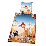 Bettwäsche Set Disney Bambi und Klopfer 135 x 200 cm 100% Baumwolle