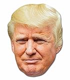 empireposter Donald Trump Prominentenmaske, Papp Maske, aus hochwertigem Glanzkarton mit Augenlöchern, Gummiband - Grösse ca. 30x21 cm