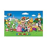 Unbekannt Super Mario Poster Charaktere, Holz, Mehrfarbig, 61 x 91.5cm