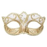 Boland 00338 - Augen-Maske Venice Felina, Gold, Gummizug, Ornamente, Maskenball, Venedig, Karneval, Mottoparty, Kostüm