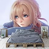 Violet Evergarden Wallpaper Japan Anime 3D Wandbilder Kinder Mädchen Schlafzimmer Cosplay Tapetenrollen Sofa TV Hintergrund Wandverkleidung