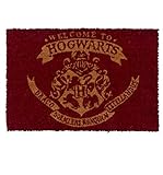 Harry Potter Welcome to Hogwarts Doormat Watch, Kokosfaser, Red & Gold, 60 x 40 x 1.5 cm