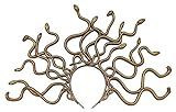 shoperama Medusa Schlangen Kopfschmuck Gold Kostüm-Zubehör Tiara Krone Kopfbügel griechische Mythologie
