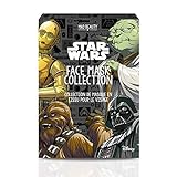 MAD Beauty Disney Star Wars Gesichtsmaske Set: 4 Tuchmasken von Krieg der Sterne: Darth Vader, Yoda, C3PO und Chewbacca als Tuchmaske für eine gepflegte Haut, 120 g