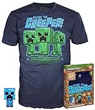Funko Pop & Tee Minecraft Charged Creeper T-Shirt, Größe M