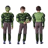 New Year Carnival   Green Das unglaubliche Hulk-Kostüm Endgame Muscle Halloween-Kostüm für Jungen Jugend Cosplay
