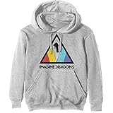 Imagine Dragons Kapuzenpullover Triangle Band Logo offiziell Off Weiß Pullover L