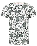 Disney Mickey Mouse T-Shirt Herren Animierte Charakterohren Kostüm Top L