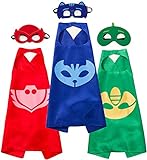 Migii 3 Pack Pyjama Helden Superhelden Kinderkostüm Kinder Kostüme, ideal für Kindergeburtstag, Fasching oder Karneval