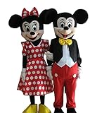 Sinoocean Mickey Maus und Minnie Maus Erwachsene Maskottchen Kostüme Cosplay Fancy Kleid Outfits (Mickey Mouse)