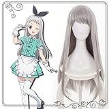 Anime Blend S Kanzaki Hideri Aus Gerade Lange Silber Grau Cosplay Perücke Halloween Kostüm Spielen Perücken Für Frauen + Perückenkappe Kuqx809
