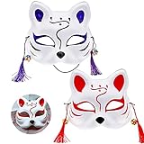 Schicke Katzenmasken mit halbem Gesicht Katzenmaske Kabuki Masken Karneval Dekorationen Venezianische Masken Maskerade Maske Katzenmasken für Weihnachtskostüm, Tier-Cosplay,Maskenparty 2 Stück
