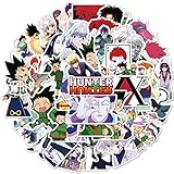 50St. Hunter X Hunter Aufkleber, japanische Cartoon Anime Gon Freecss Whale Island Vinyl Aufkleber Aufkleber für Laptop, Wasserflasche, Auto, Skateboard, Gitarre, Helm
