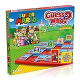 Winning Moves Super Mario Guess Who? Brettspiel, Spielen Sie mit klassischen Nintendo Charakteren einschließlich Mario, Luigi, Peach, Bowser und Donkey Kong, ab 6 Jahren, WM03076-EN1-6, blau, rot