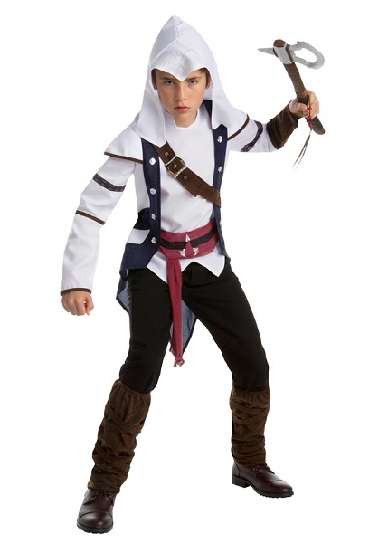 Assassins-Creed-Kostüm-Kinder-Jungen-Mädchen-Connor