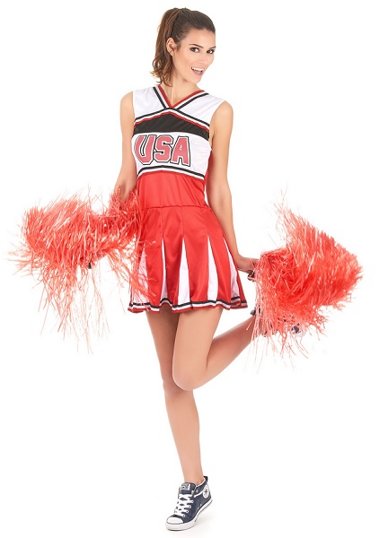 Cheerleader-Kostüm-Damen