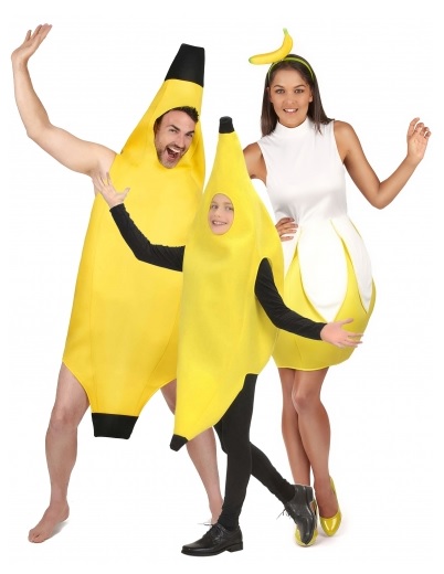 Gruppenkostüm-Fasching-Karneval-Halloween-Banane-3-Personen