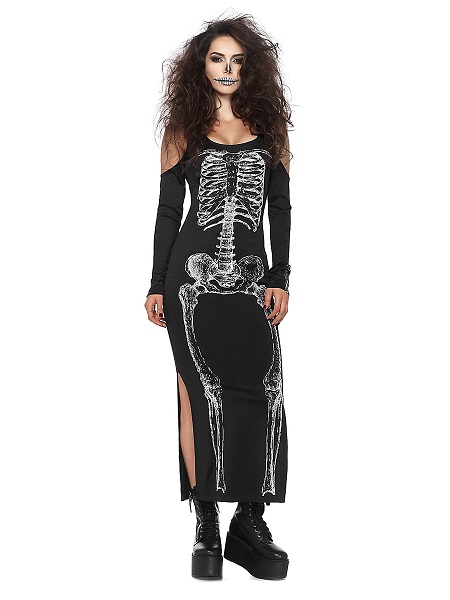 Halloween-Kostüm-Damen-Skelett