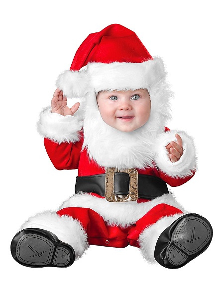 Weihnachtsmann-Kostüm-Baby