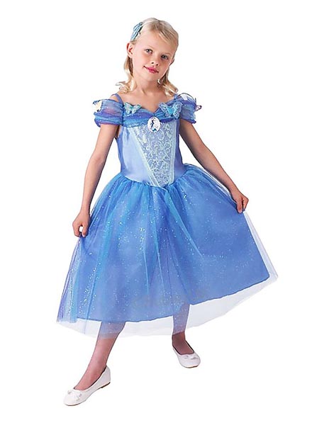 Cinderella-Kleid-Kostüm-Kinder-Mädchen-blau