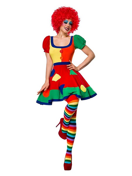 Clown-Kostüm-Damen-Frauen-Erwachsene